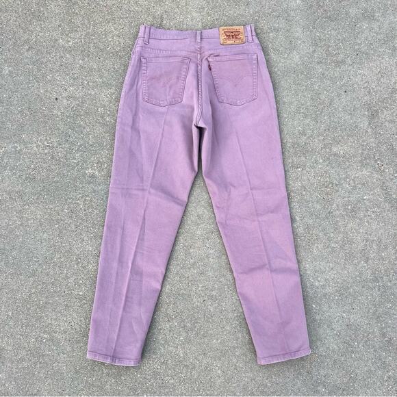 Vintage Levi’s 550 Ladies Dusty Pink Rose relaxed fit tapered leg jeans 12 Mis M - Picture 3 of 8